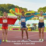 Day 2 – 20th Asian U20 Athletics Championships 2023, Yecheon, Korea — Photo 132