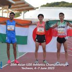 Day 2 – 20th Asian U20 Athletics Championships 2023, Yecheon, Korea — Photo 154
